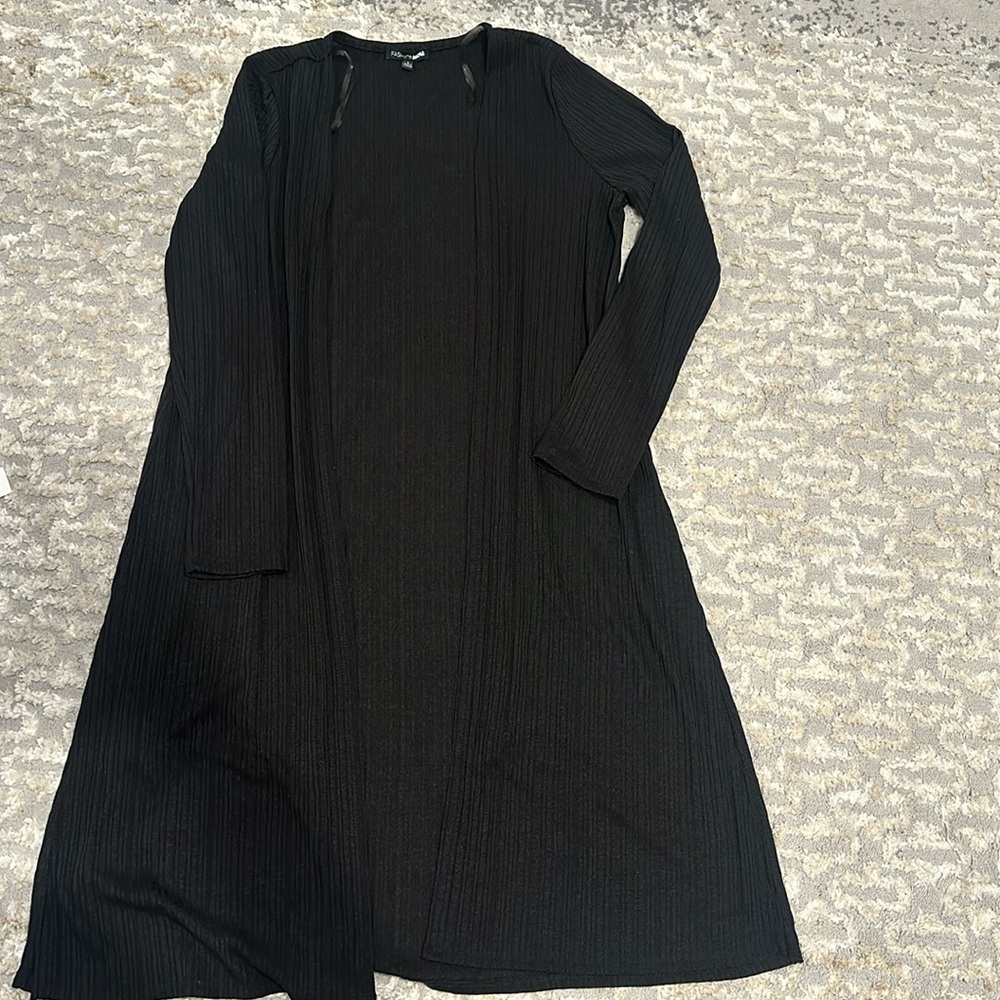 fashion nova black cardigan